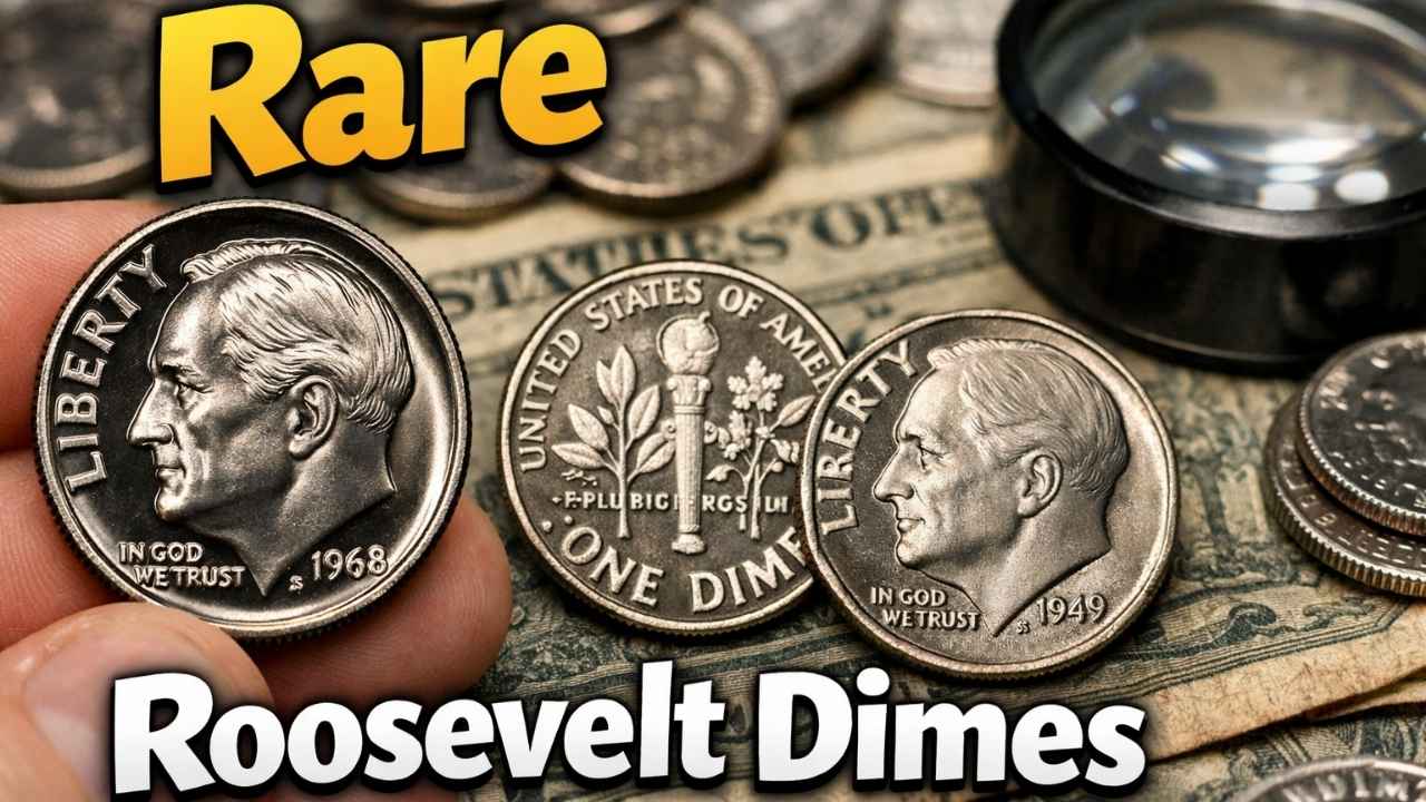 10 Rare Roosevelt Dimes (1973–2021) with Complete Value Chart